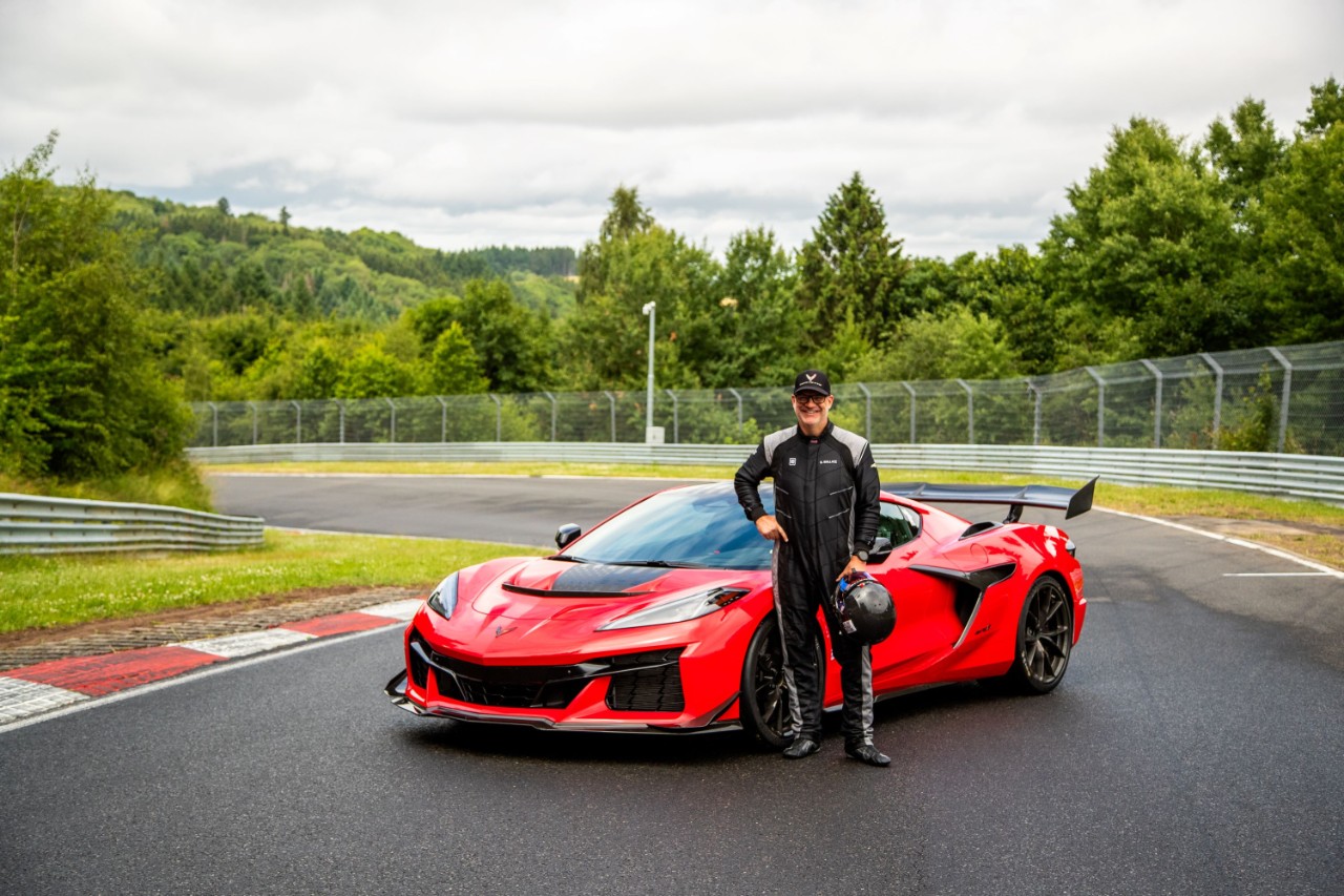 Brian Wallace, vehicle dynamics engineer and driver of the Corvette ZR1.