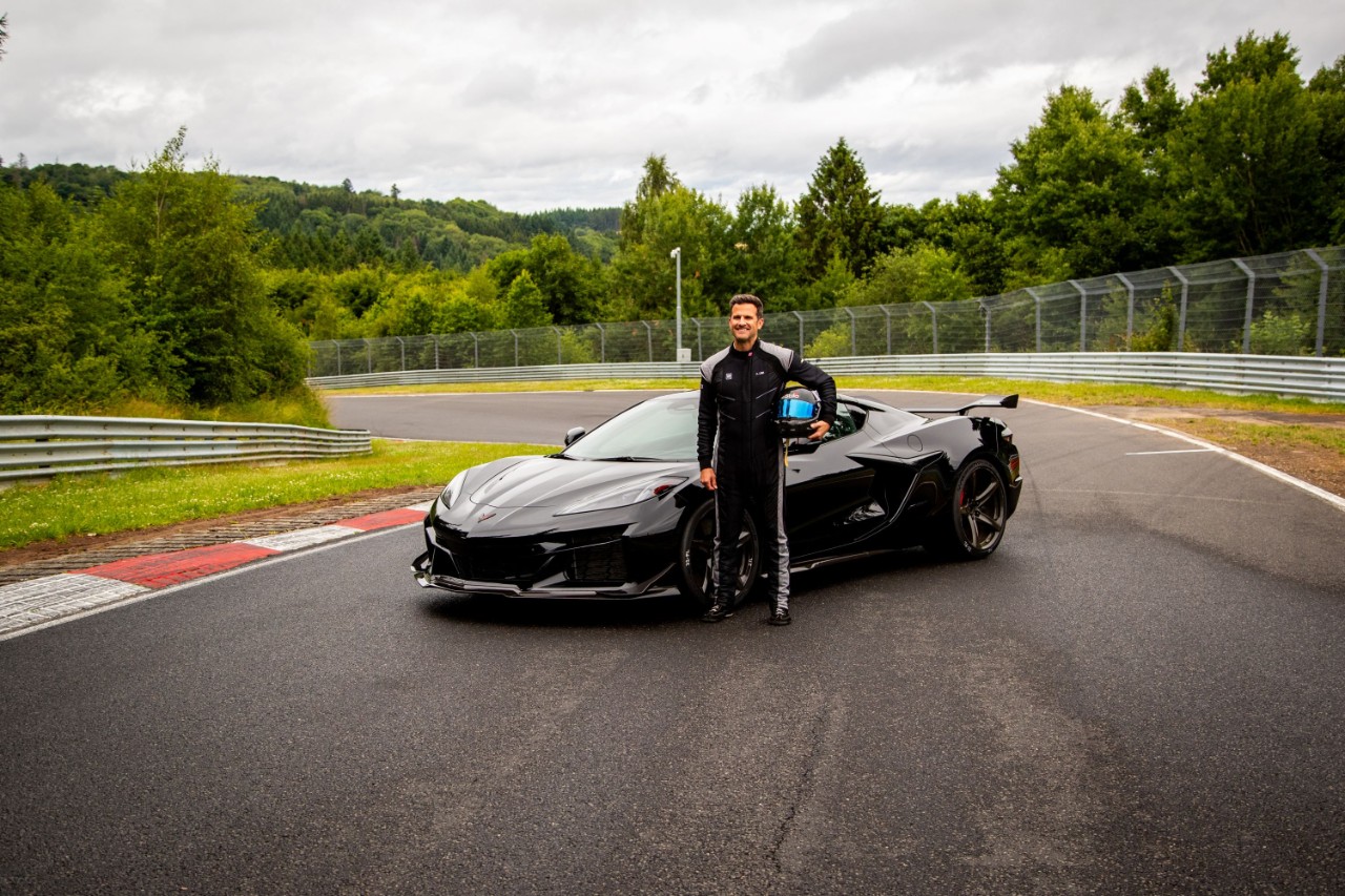 Aaron Link, vehicle performance manager and driver of the Corvette Z06.